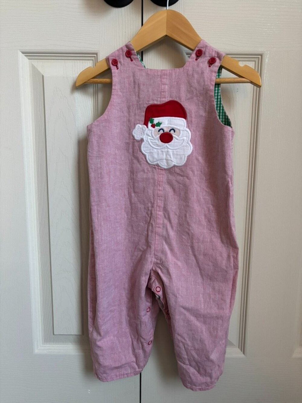 Bailey Boys 18 M Reversible Cotton Jon Jon Santa/Fire Truck